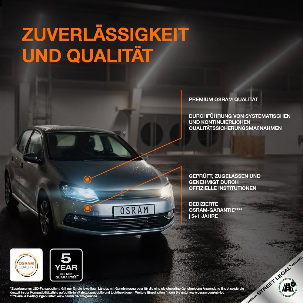 Osram Night Breaker LED Speed H4 450, high and low beam with street approval, up to 450% more brightness, 6000K, quick installation, no mechanical accessories necessary, LEDEC02 integrated - 64193DWNBSP-2HB