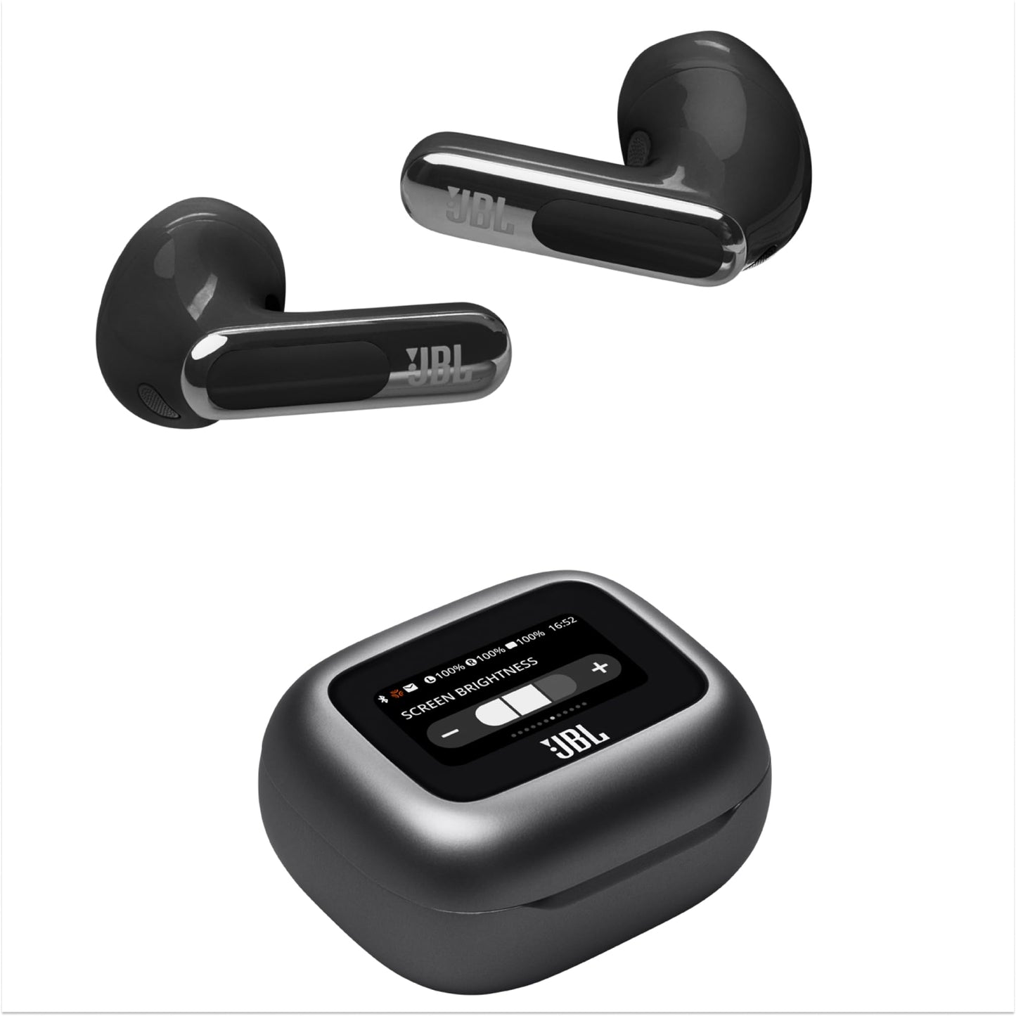 JBL Live Flex 3, wireless earbud headphones with Bluetooth, 50 hours of battery life, True Adaptive Noise Canceling and high-resolution JBL Signature Sound, IP54 waterproof, with earplugs, black - JBLLIVEFLEX3BLK
