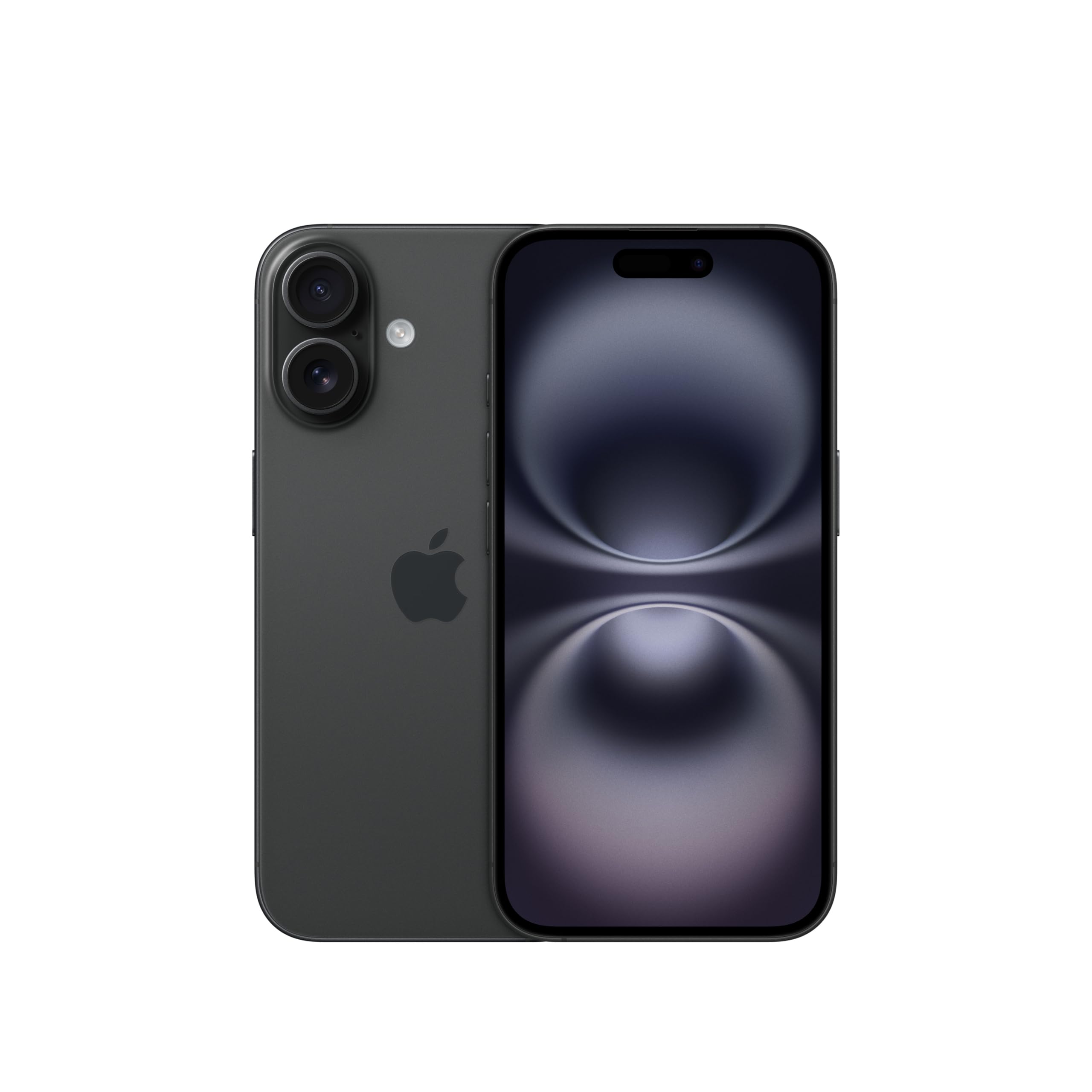 Apple iPhone 16 128 GB: 5G cell phone with camera control, A18 chip and a real battery boost. Works with AirPods, Black - MYE73ZD/A