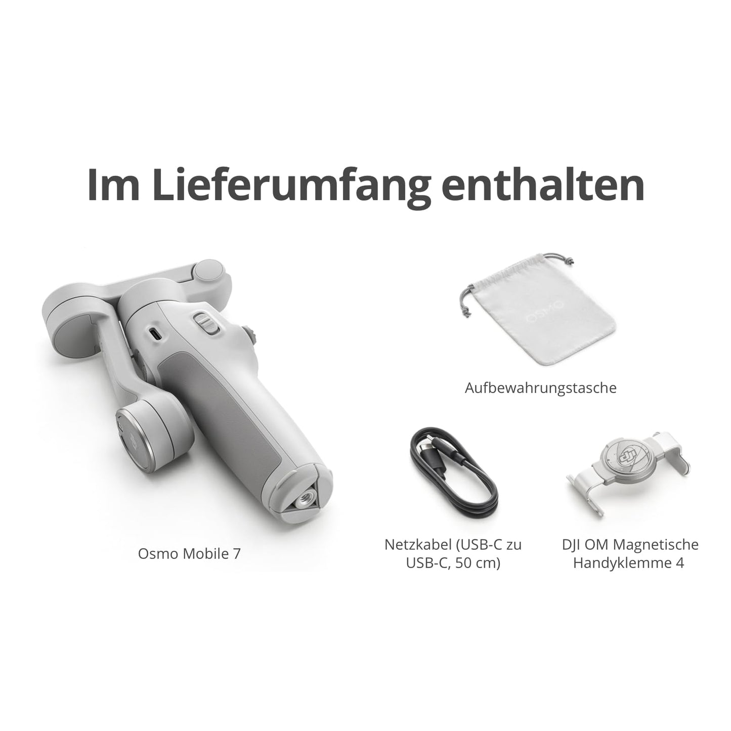 DJI Osmo Mobile 7 Gimbal Stabilizer for iPhone & Android, 3-Axis Gimbal - DS307