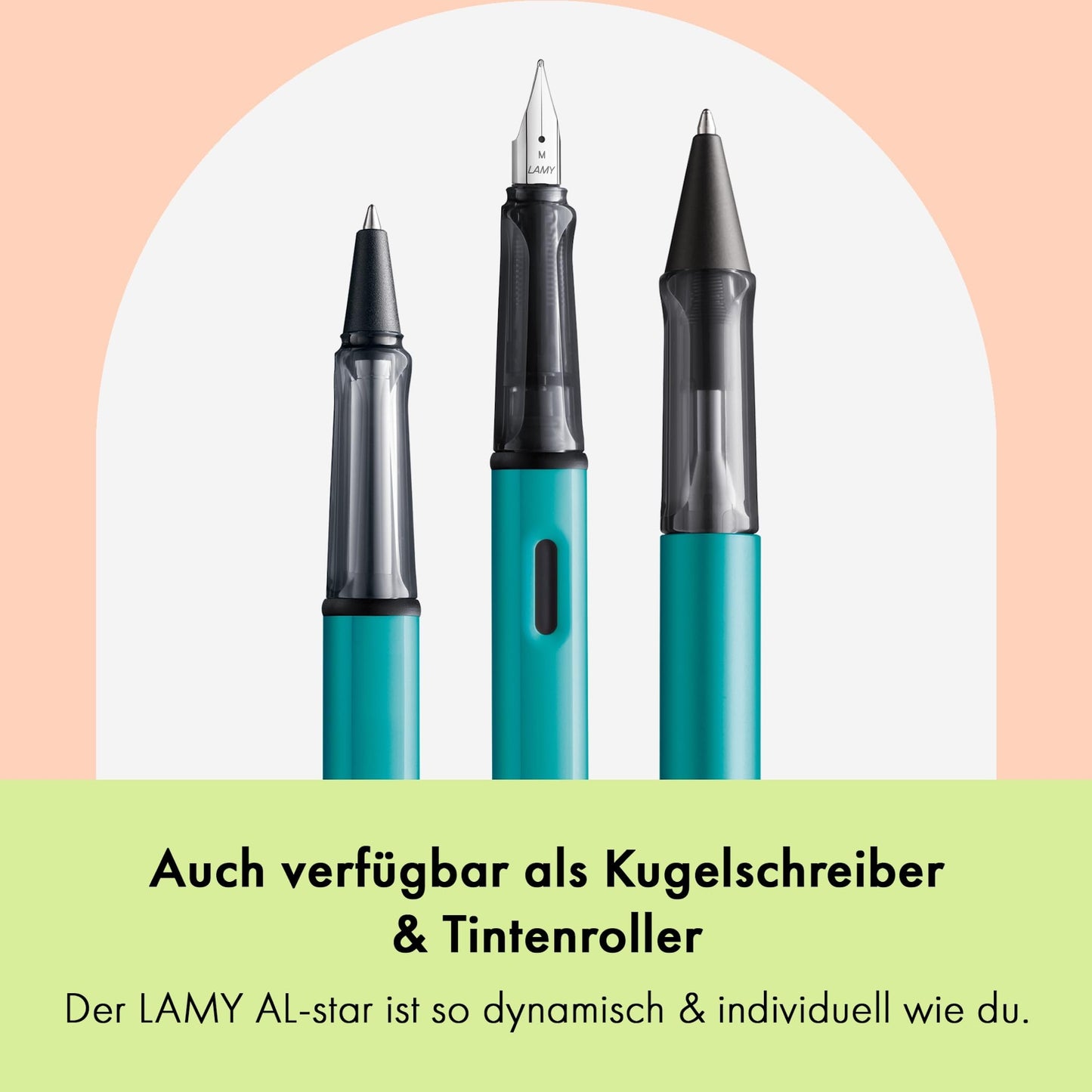 Lamy AL-star tourmaline fountain pen with polished steel nib in line width EF - 4034719