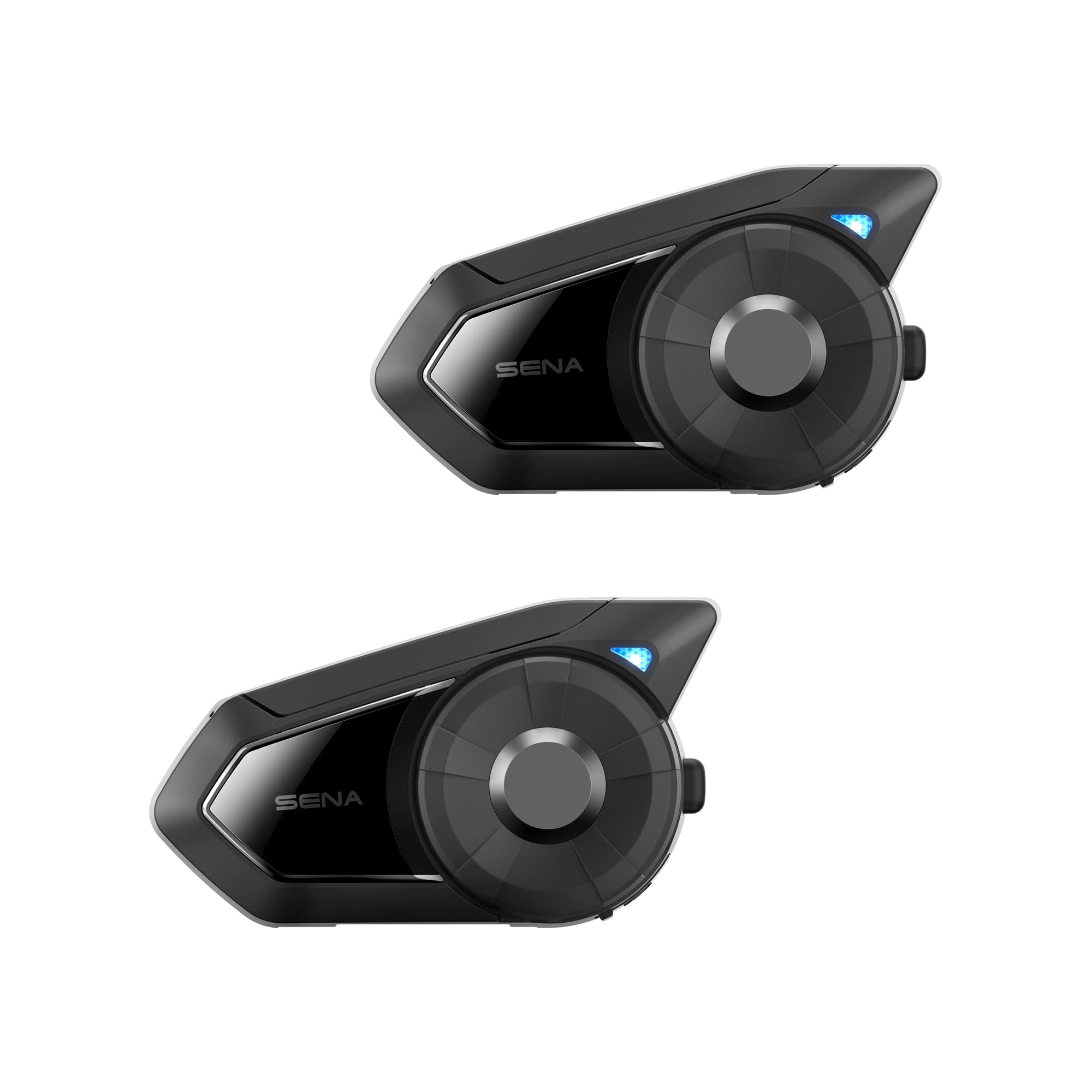 Sena 30K Bluetooth Headset for Motorcycles/Mesh Communication System with HD Speakers, Twin Pack - 30K-03D
