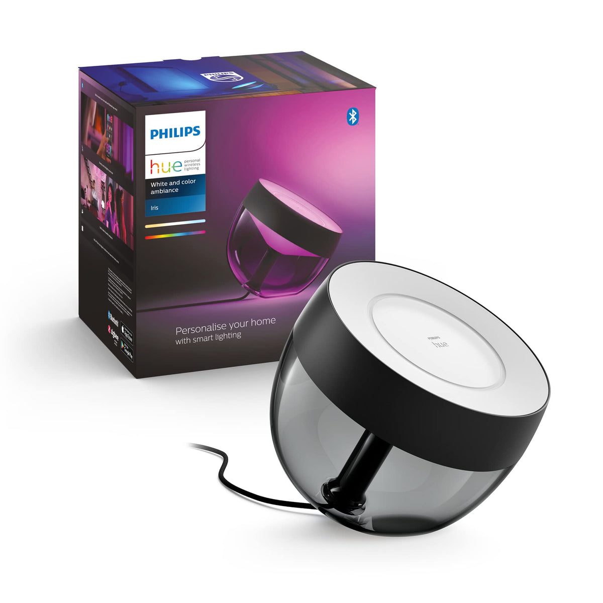 Philips Hue Iris Table Lamp, decorative lighting, Black - 929002376201