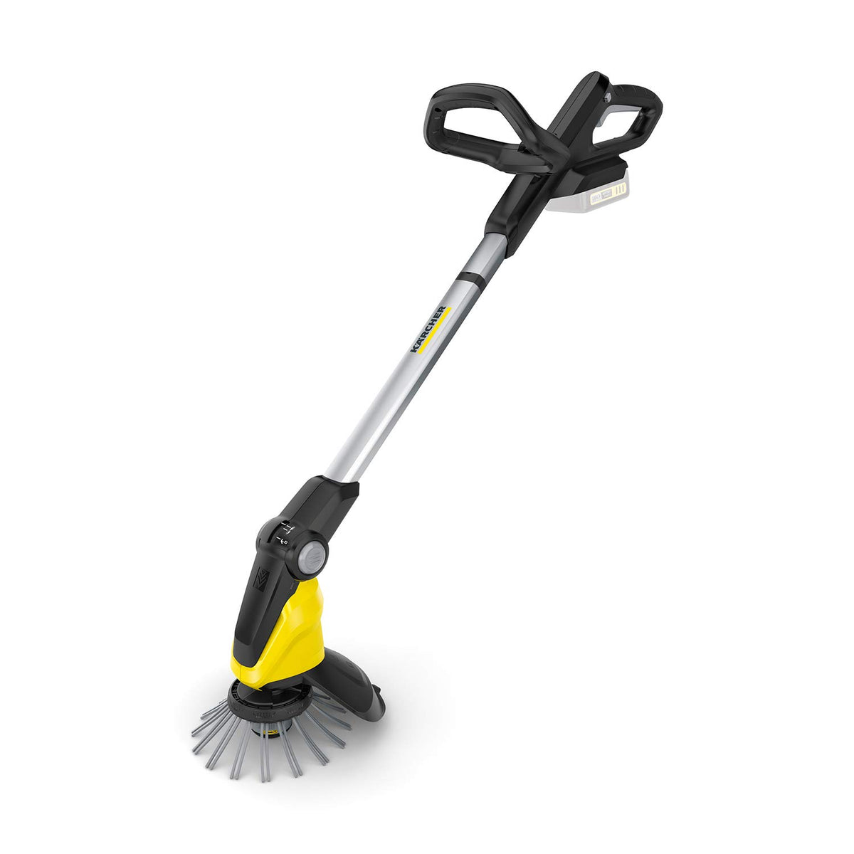Kärcher 18 V WRE 18-55 Weed Remover, Nylon Bristles, max. 2800 RPM, swiveling, telescopic handle, without battery - 1.445-244.0