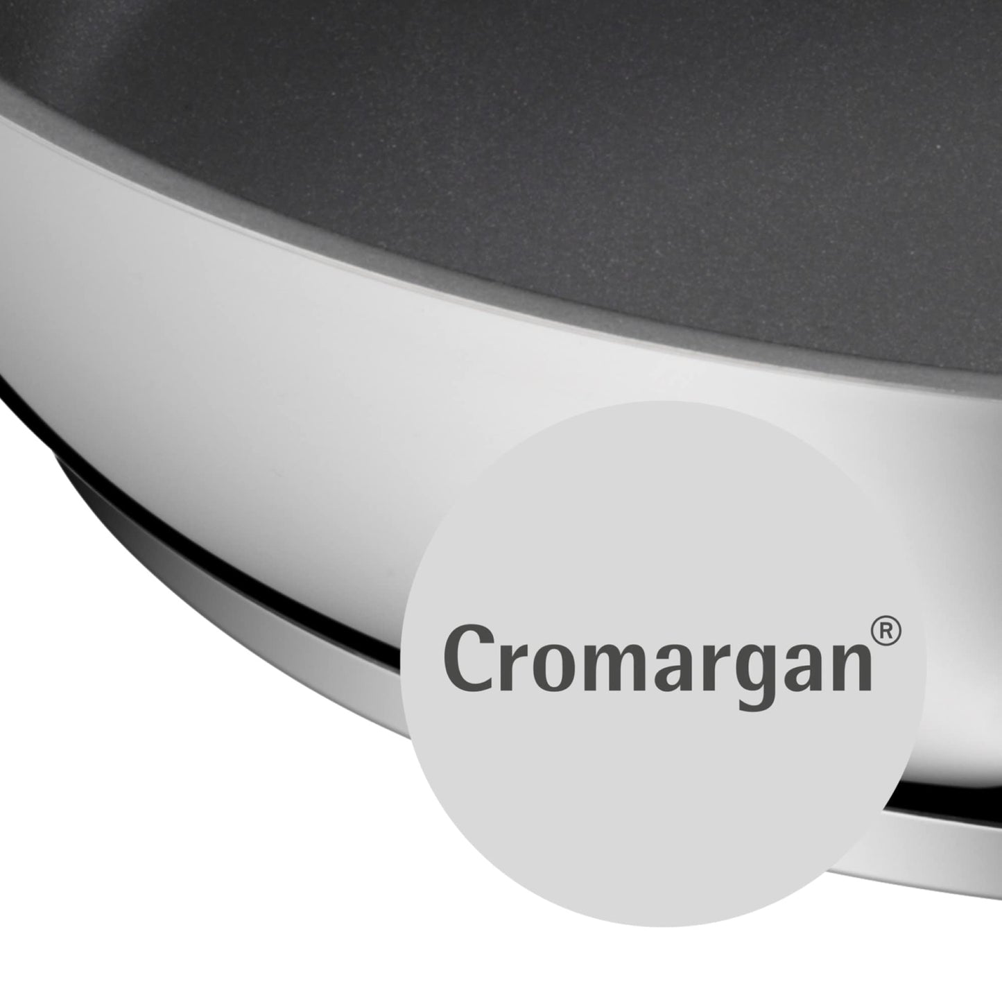 WMF Durado wok pan induction 28 cm, non-stick coating, suitable for all common types of stoves, oven-safe up to 260°C, wok stainless steel - 748486021