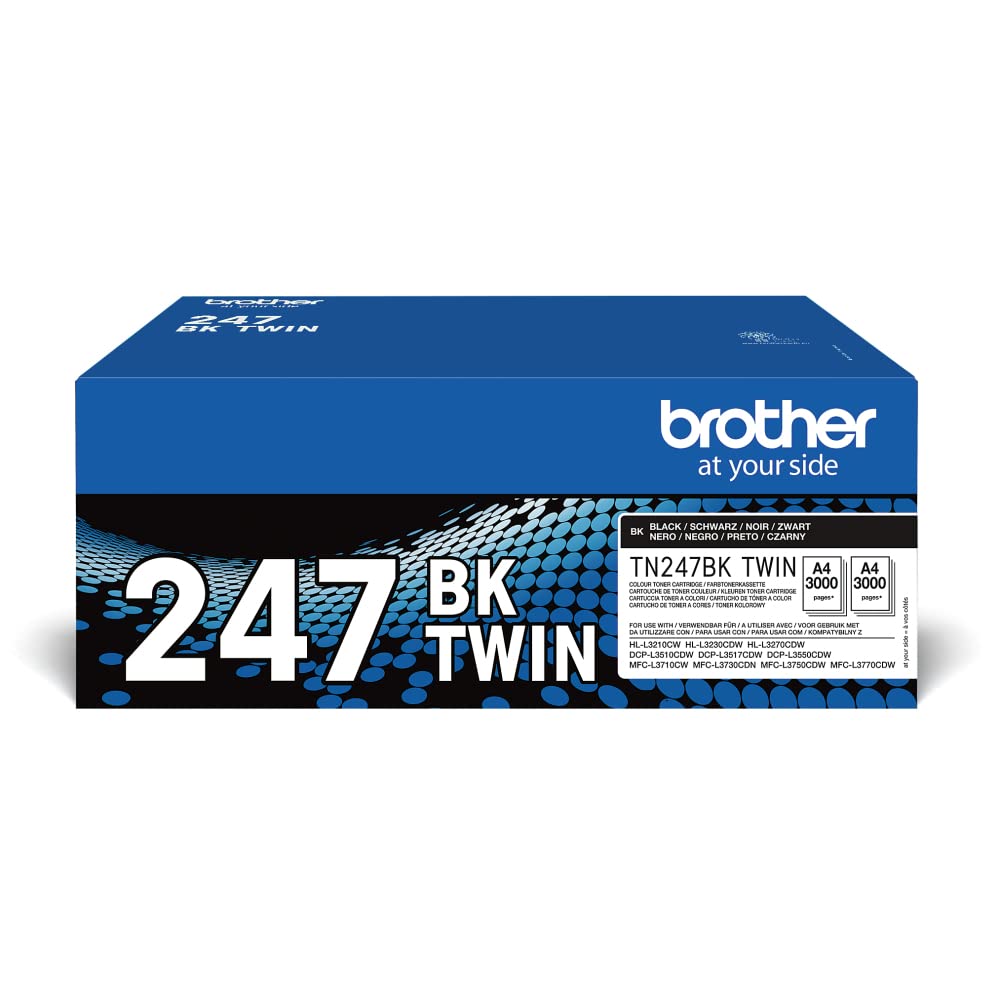 Brother Original TN-247BKTWIN bundle with 2 toners - TN247BKTWIN