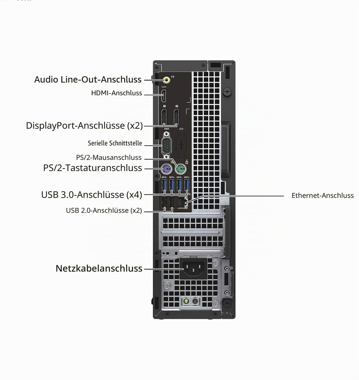 Dell Optiplex 5050 SFF Desktop PC, Intel Core i5-7500, 8 GB RAM, 256 GB SSD, WLAN, Bluetooth, US Layout, Windows 11 Pro (Refurbished)