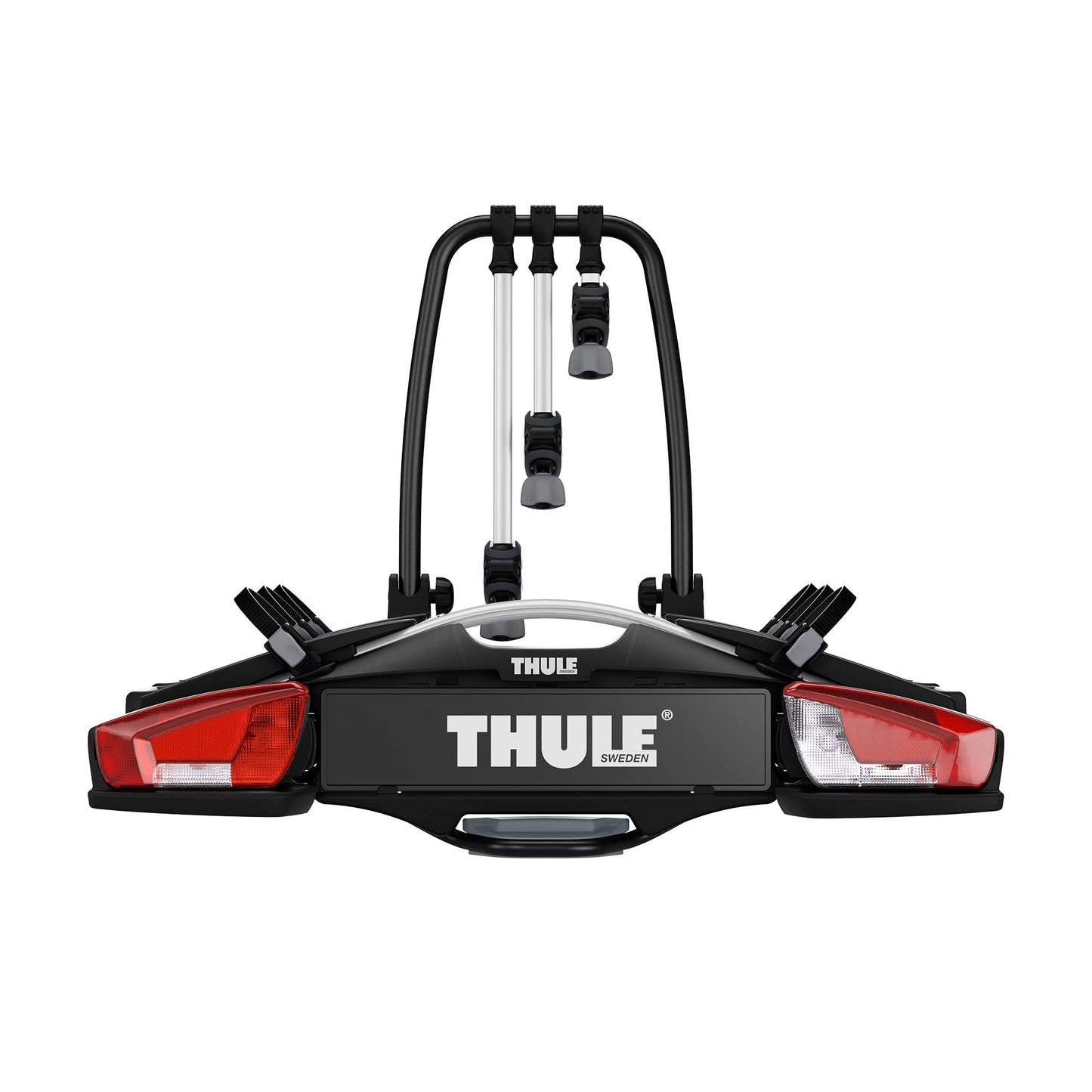 Thule VeloCompact bicycle carrier, bicycle carrier trailer hitch black/aluminum, 2 bikes - 924003