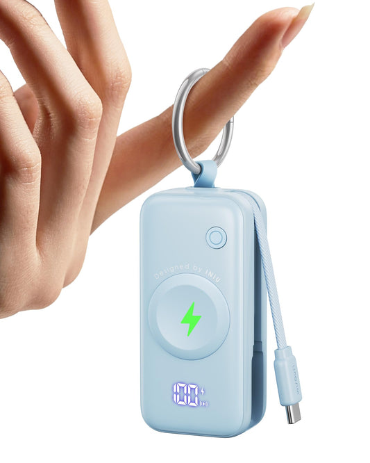 INIU 20W SnapGo Power Bank, 5000mAh Mini External Mobile Phone Batteries for Apple Watch - P81