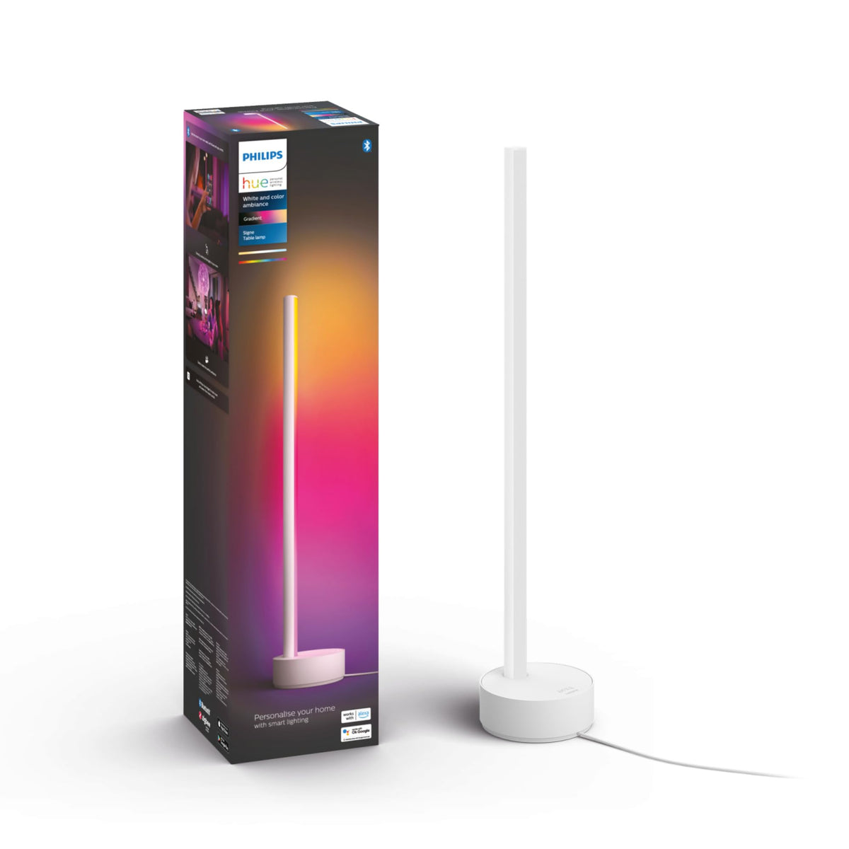 Philips Hue Gradient Signe LED Table Lamp, White - 915005987101