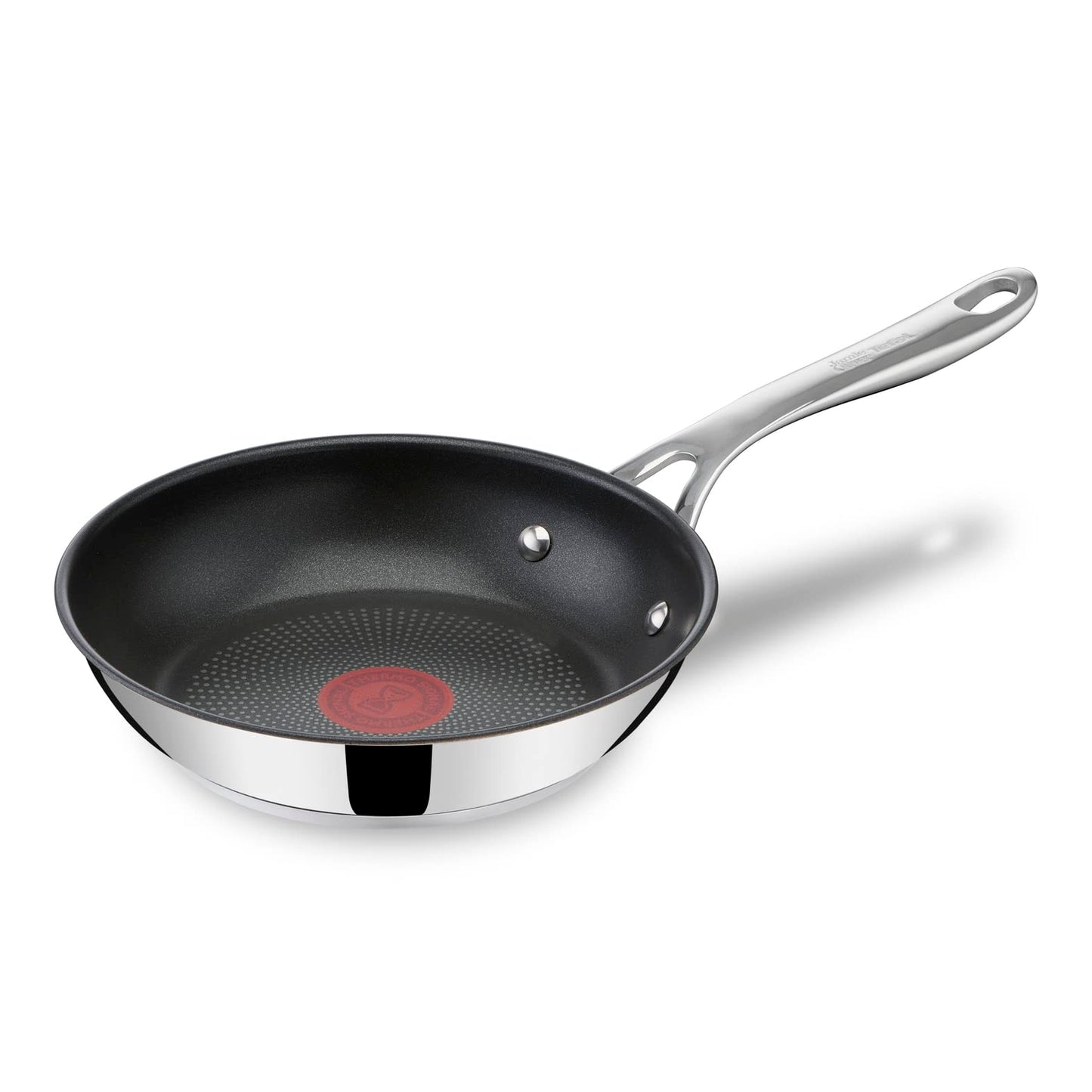 Tefal Jamie Oliver Cook's Direct On frying pan 20 cm, induction pan, non-stick, oven-safe, stainless steel pan, suitable for all types of stoves, riveted handle, E3040244