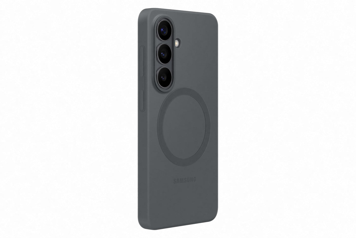 Samsung Silicone Magnet Smartphone Case EF-ES942, case for the Galaxy S26, mobile phone case with magnetic ring for attaching accessories, carbon look, protective case, shockproof, thin and easy to grip, black - EF-ES942CBEGWW