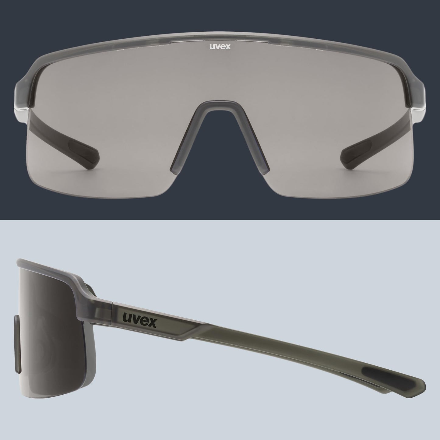 Uvex dyrt sports glasses, smoke gray matt/smoke gray, one size - S533095