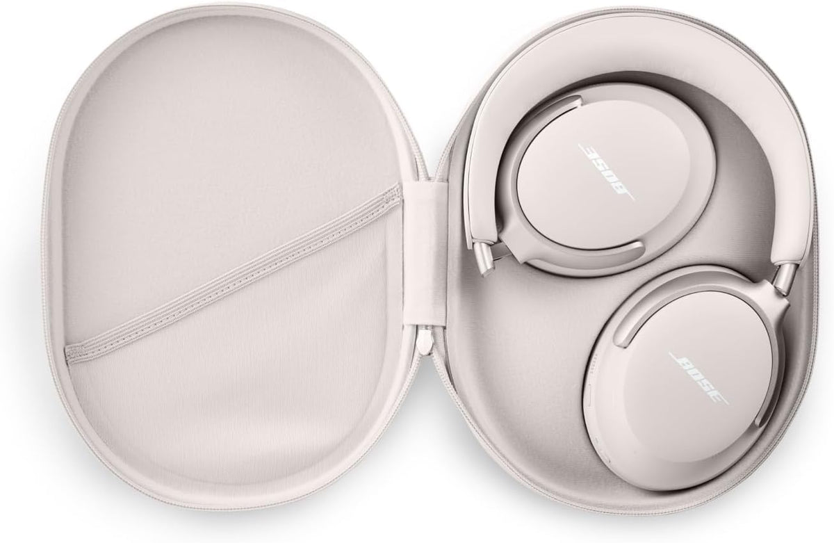 Bose QuietComfort Ultra Headphones  
 Căști Over-Ear cu Noise Cancelling pentru sunet spațial, căști Spatial-Audio, până la 24 de ore autonomie, căști high-end cu sunet surround, Alb fumuriu - 880066-0200