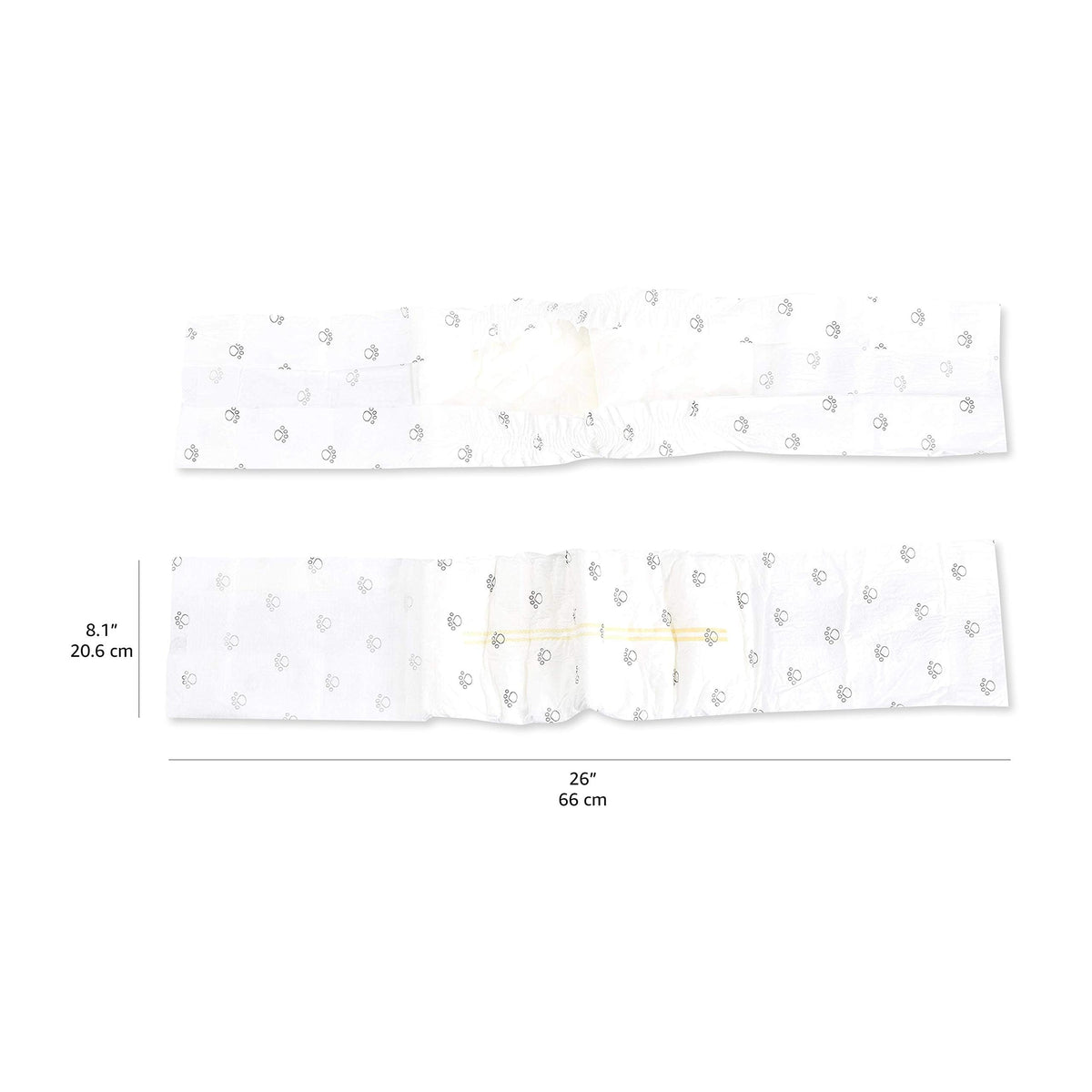 Amazon Basics scutece pentru câini masculi, scutece de unică folosință, pachet de 50, alb - Male