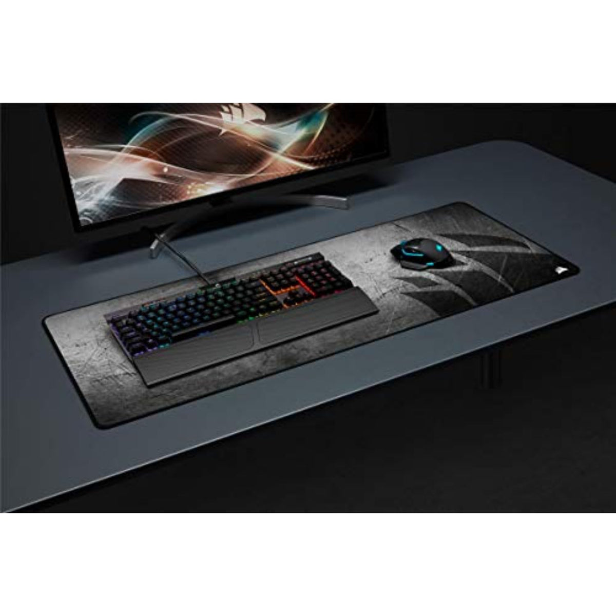 Corsair MM350 PRO Premium-Gaming-Mauspad – Extended XL, Schwarz/Grau - CH-9413771-WW