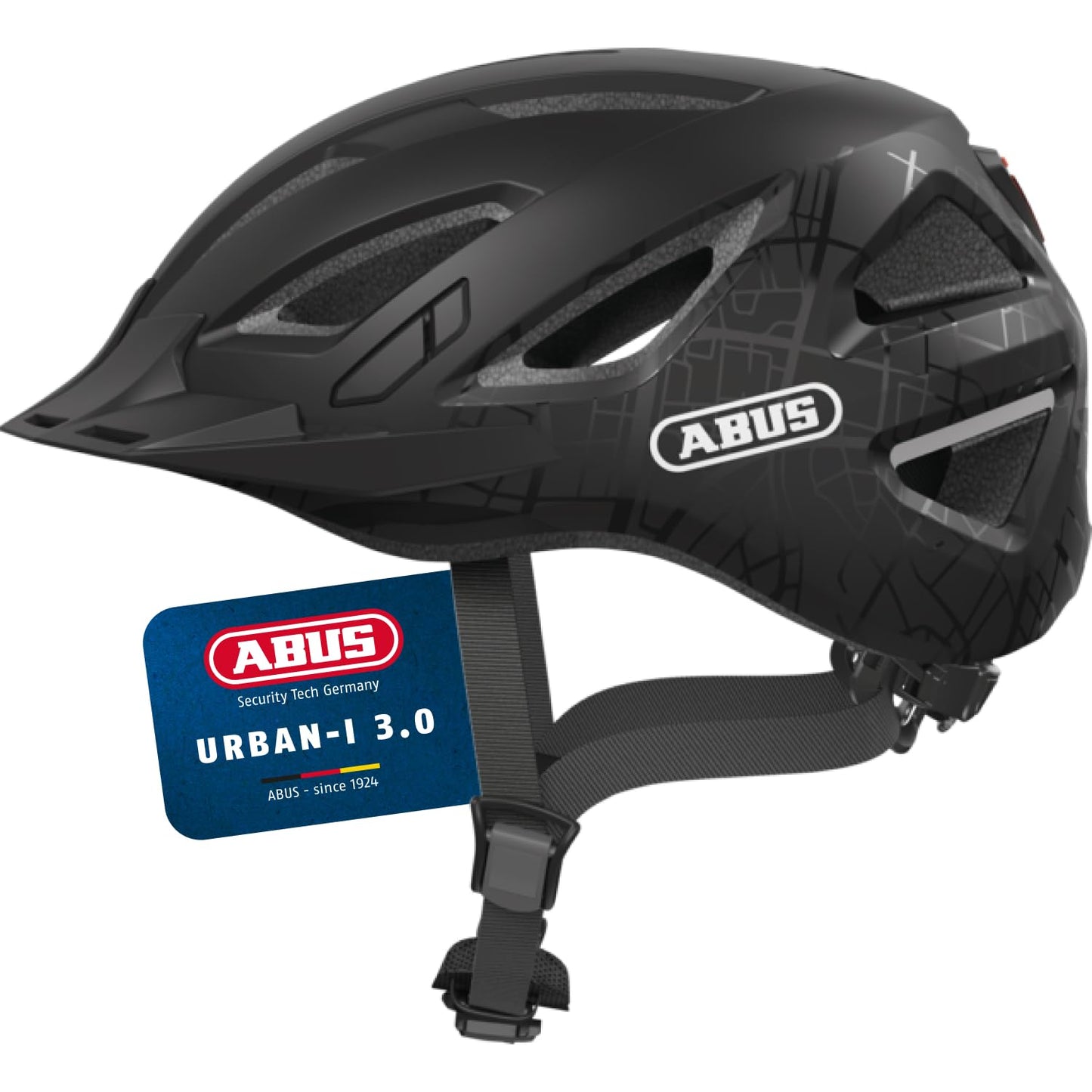 ABUS 40193 bicycle helmet, black (street art), M (52-58 cm)
