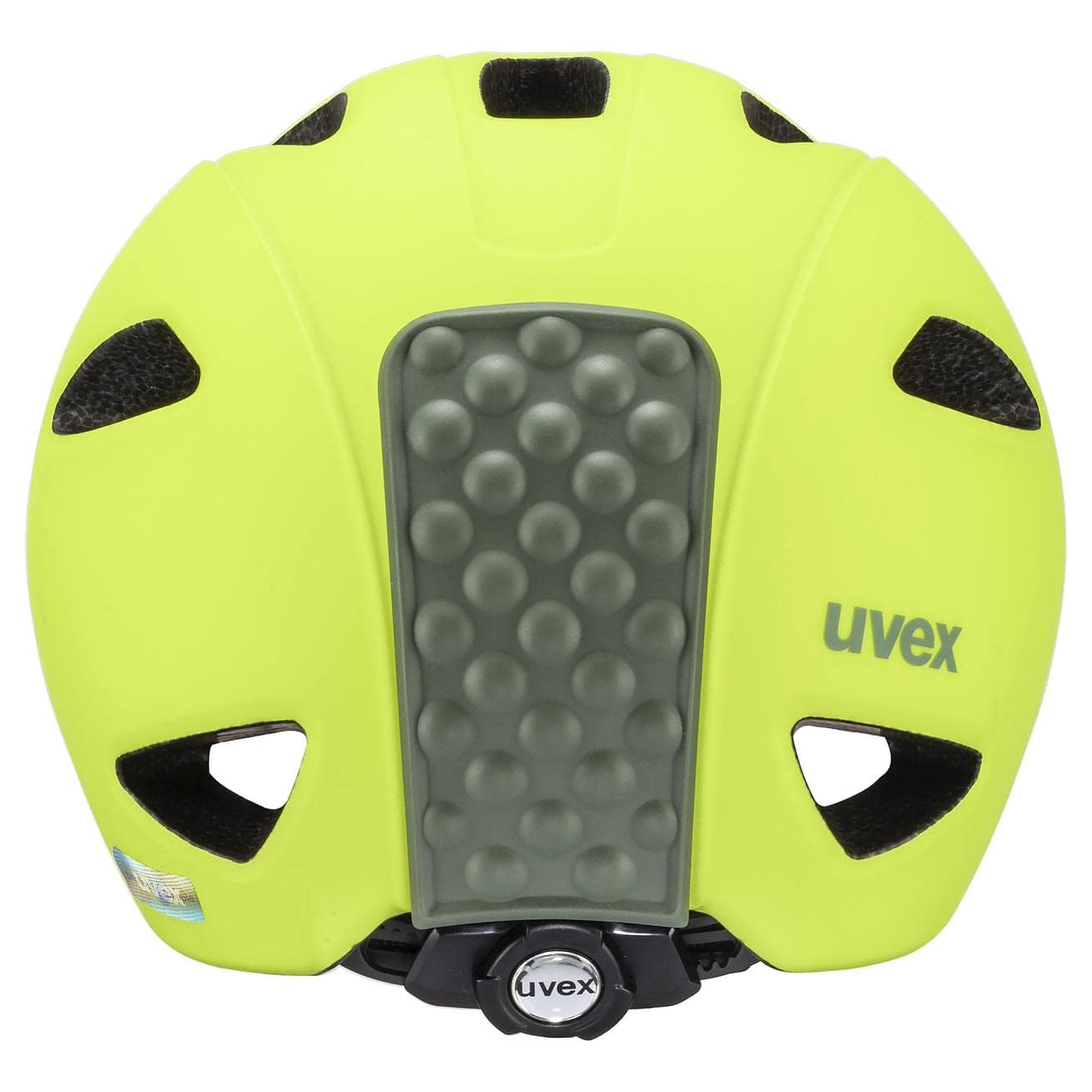 uvex OYO children's bicycle helmet, neon yellow-moss green matt, 45-50 cm - S4100490815