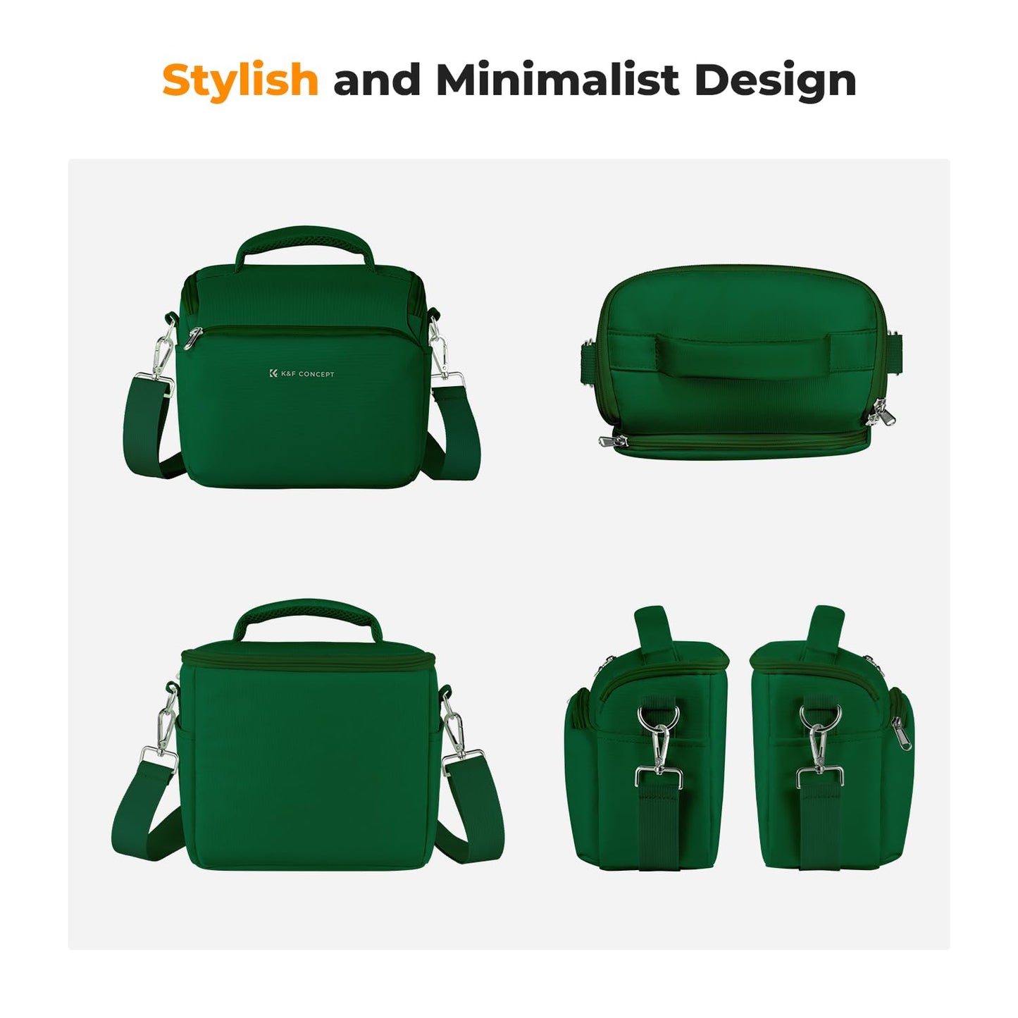 K&F CONCEPT Camera Backpack Camera Bag, SLR Bags Shoulder Bag, Camera Bag Liner Bag, Photo Bag for Photographers Suitable for Daily Use (Green) - JPKF13.179V8US