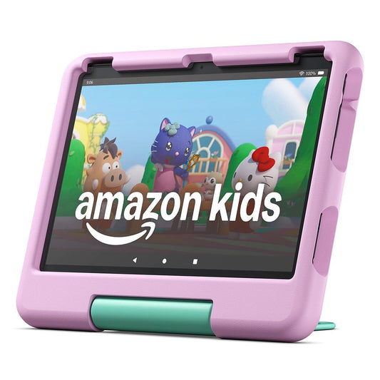 Fire HD 10 Kids Tablet (latest generation), for children from preschool age | With a brilliant 10-inch display, parental controls and a 2-year worry-free guarantee Version 2023, 32GB, pink - TG425K