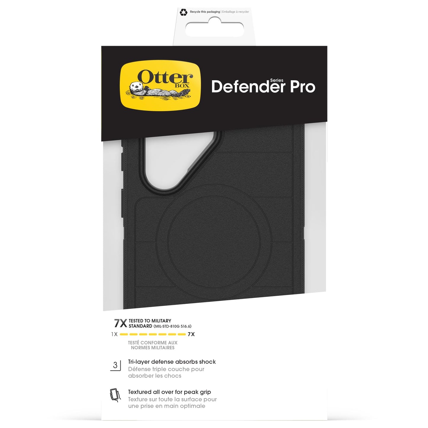 OtterBox Defender Series Pro Case with Magnets for Samsung Galaxy S26 Ultra Shockproof Drop Proof Ultra Heavy Duty Protective Case 7X Military Grade Tested Black - 77-99859