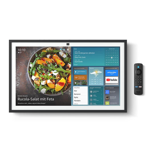 Certified and refurbished Amazon Echo Show 21 (latest generation) | Stunning 21-inch smart display with built-in Fire TV, powerful sound, immersive HD streaming and Alexa - SY7323