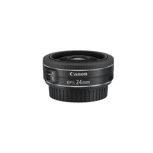 Canon EF-S 24mm F2.8 STM pancake lens (52mm filter thread) black, EF-S2428STM