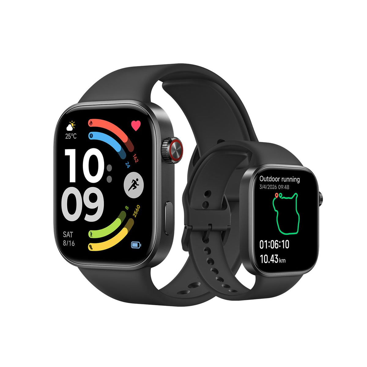 XIAOMI Redmi Watch 6, smartwatch femei, baterie 24 zile, negru - M2523W1