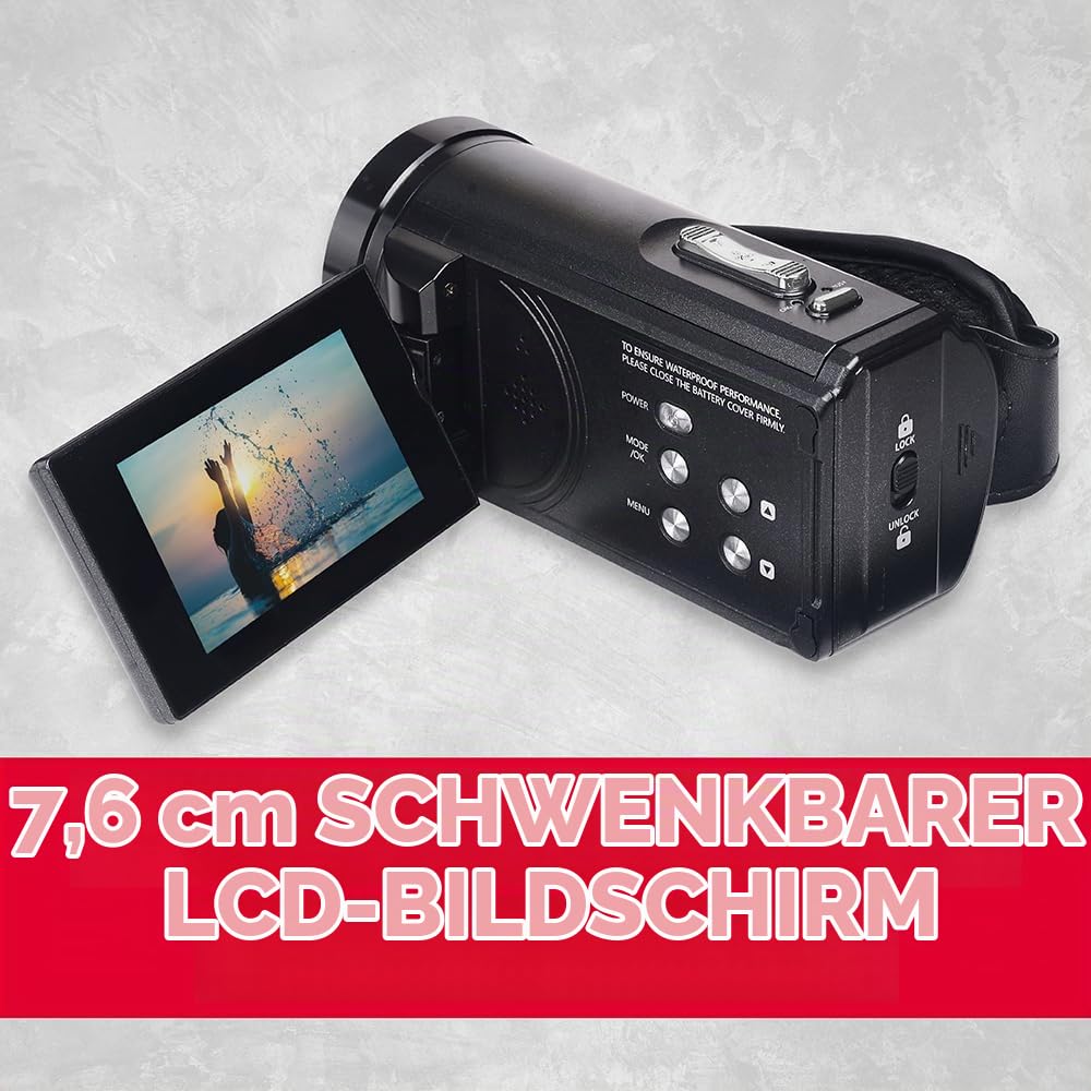 AGFAPHOTO Realimove CC4000W Camcorder Waterproof 4K