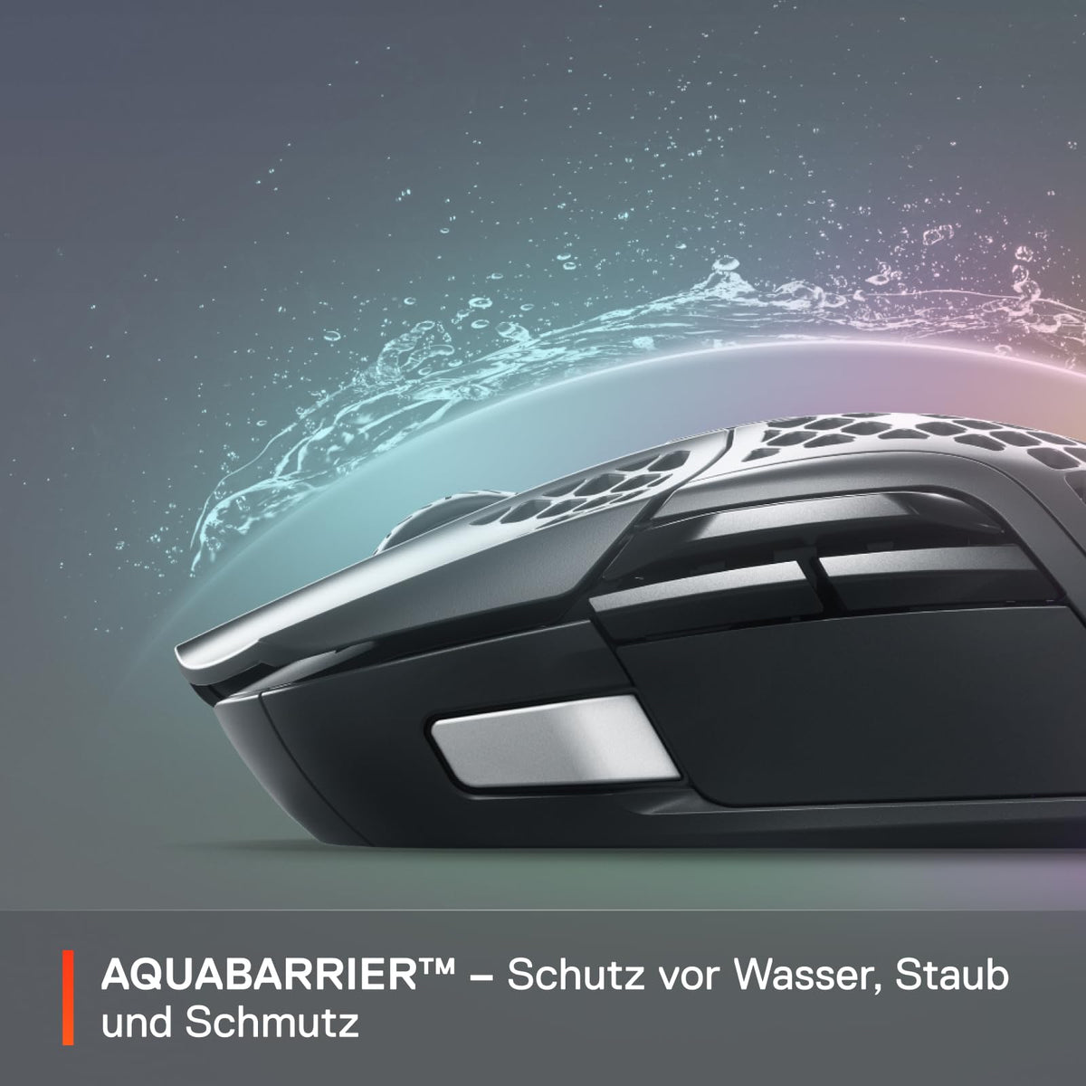 SteelSeries Aerox 5 Wireless – RGB gaming mouse with surface openings – Ultra-lightweight, water-resistant design – 9 buttons – Bluetooth/2.4 GHz – Optical TrueMove Air sensor with 18,000 DPI - 62406