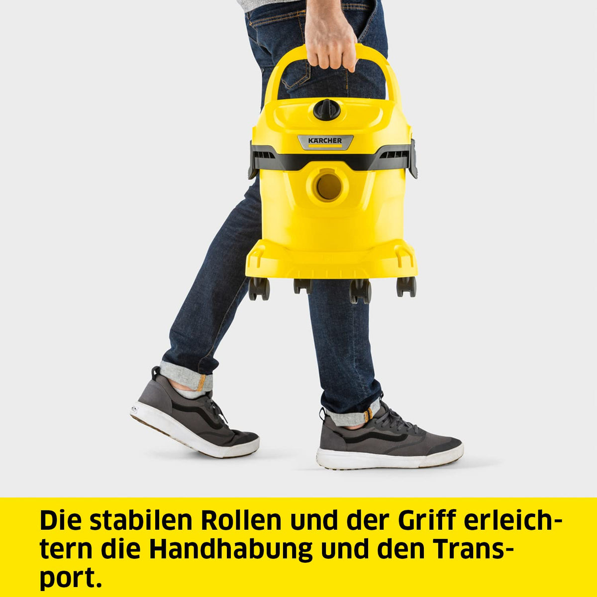 KÄRCHER Wet/Dry Vacuum Cleaner WD 2 Plus V-12/4/18/C, Plastic Container: 12 l - 1.628-009.0