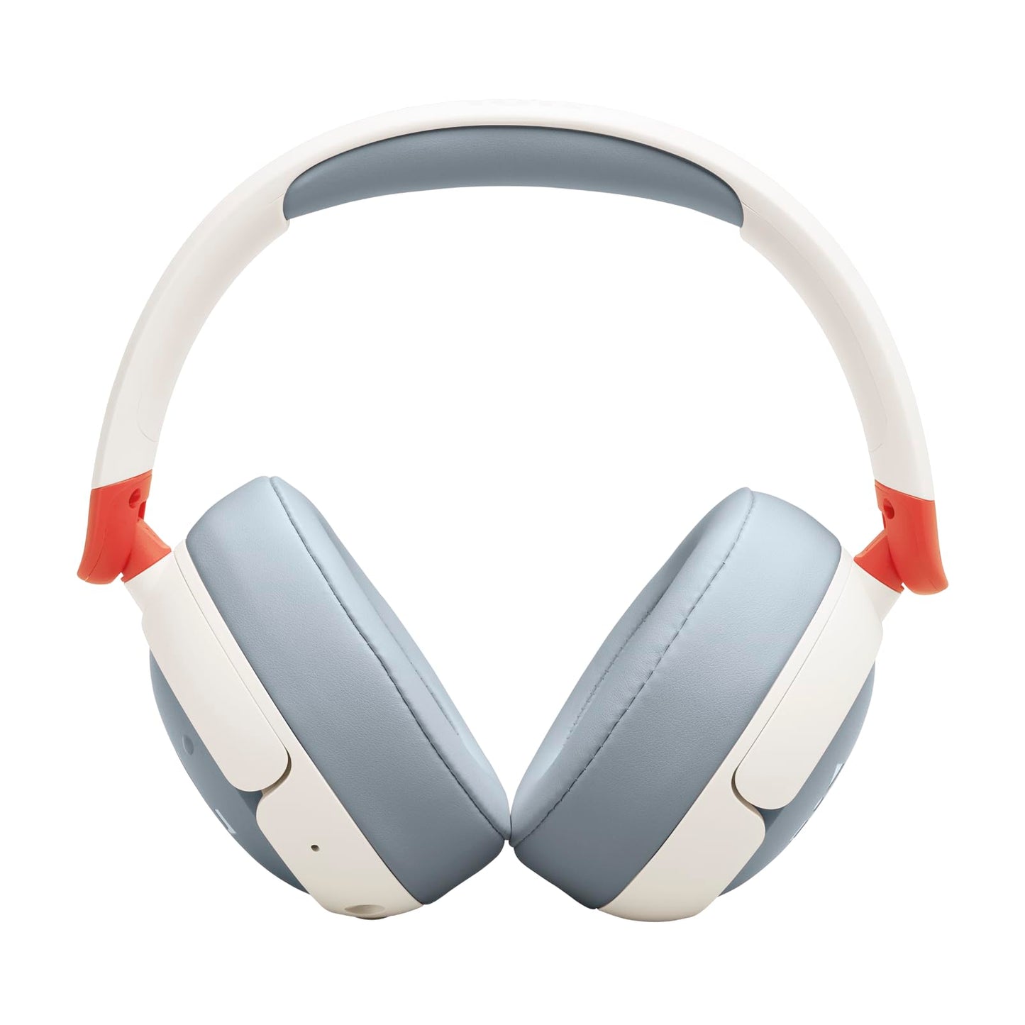 JBL Junior 470 NC, wireless over-ear Bluetooth headphones with active noise canceling for children, microphone, 50 h playback, JBL Safe Sound, low volume, simple operation and stickers, white - JBLJR470NCWHT