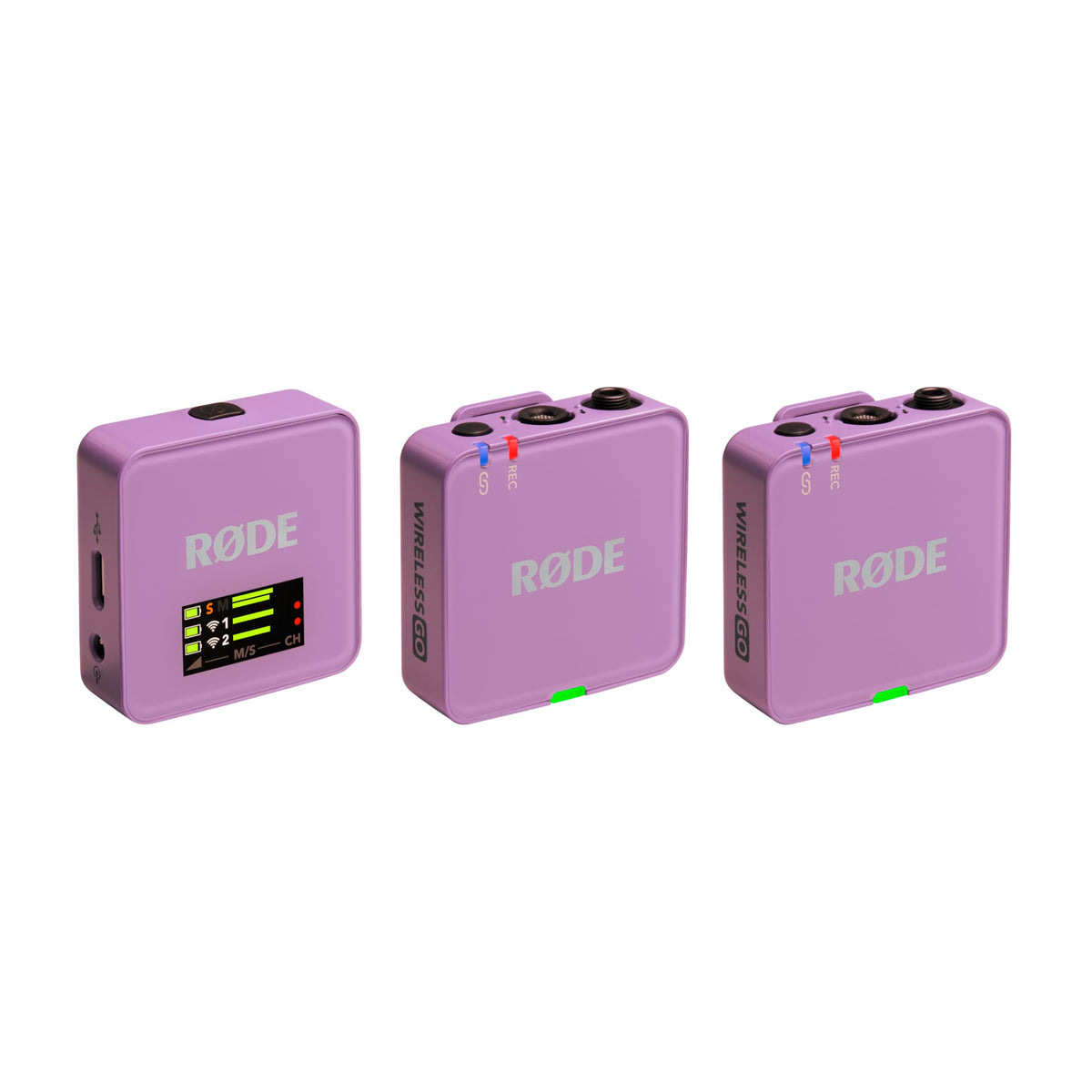 RØDE Wireless GO (Gen 3) – Compact wireless microphone – Crystal clear sound, 32-bit float recording, automatic level control, for phones, cameras, and computers (Lilac) - WIGOGEN3LIL