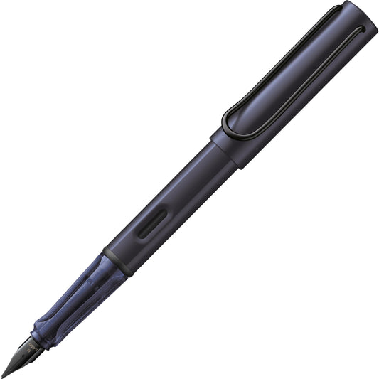Lamy AL-star dark dusk fountain pen with polished steel nib in line width EF - LM0A7-EF