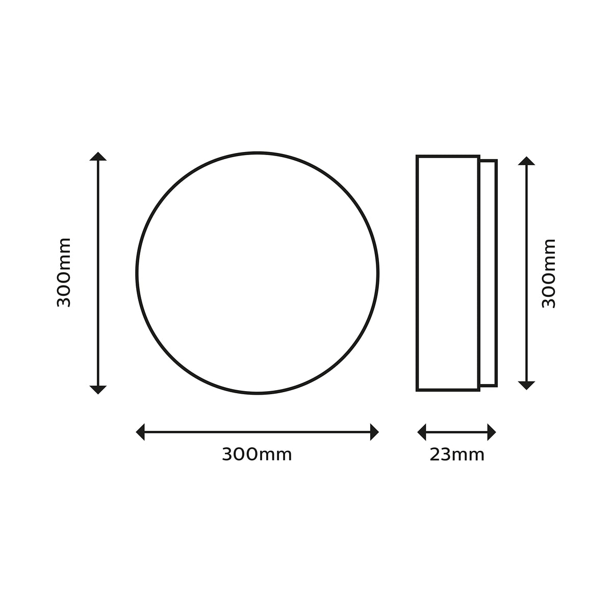 Philips LED SceneSwitch Ceiling Light (18 W), 3 brightness levels, cool white light, energy-saving room lighting with EyeComfort, white, 30cm - 915005776801