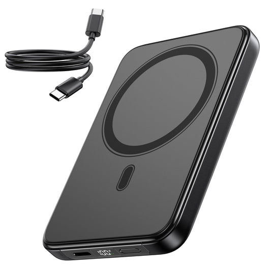 Power Bank 10000mAh Magnetic External Power Bank Wireless Magnetic with USB-C 20W, Fast Charger Portable Charger Compatible with iPhone 17 Pro Max/17 Pro/16/15 Pro Max/Pro/14/13/12 - C19PW