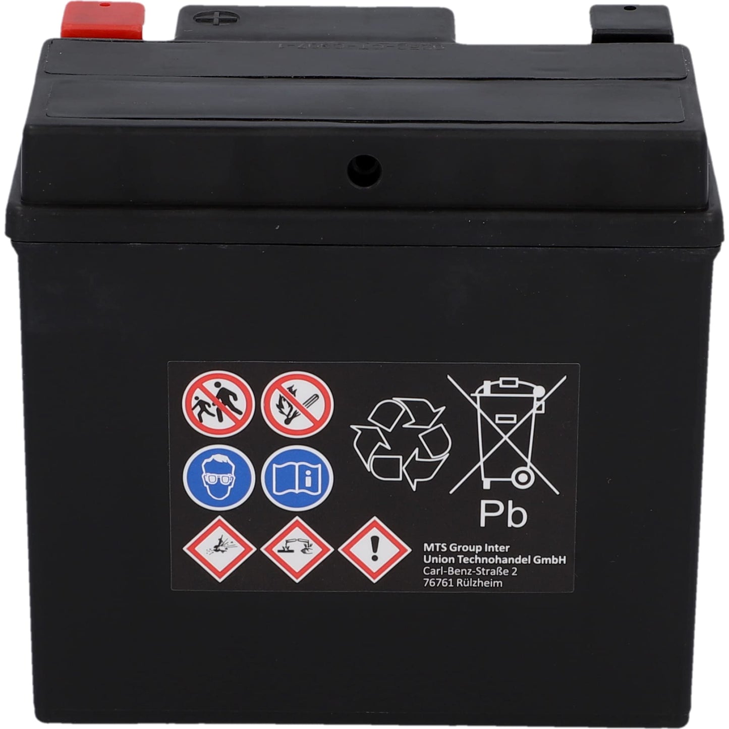 CARTEC motorcycle battery YTX5L-BS, 5Ah, 140A, gel technology motorcycle starter battery, original equipment manufacturer quality, cycle-proof, storable, maintenance-free, black - 11070