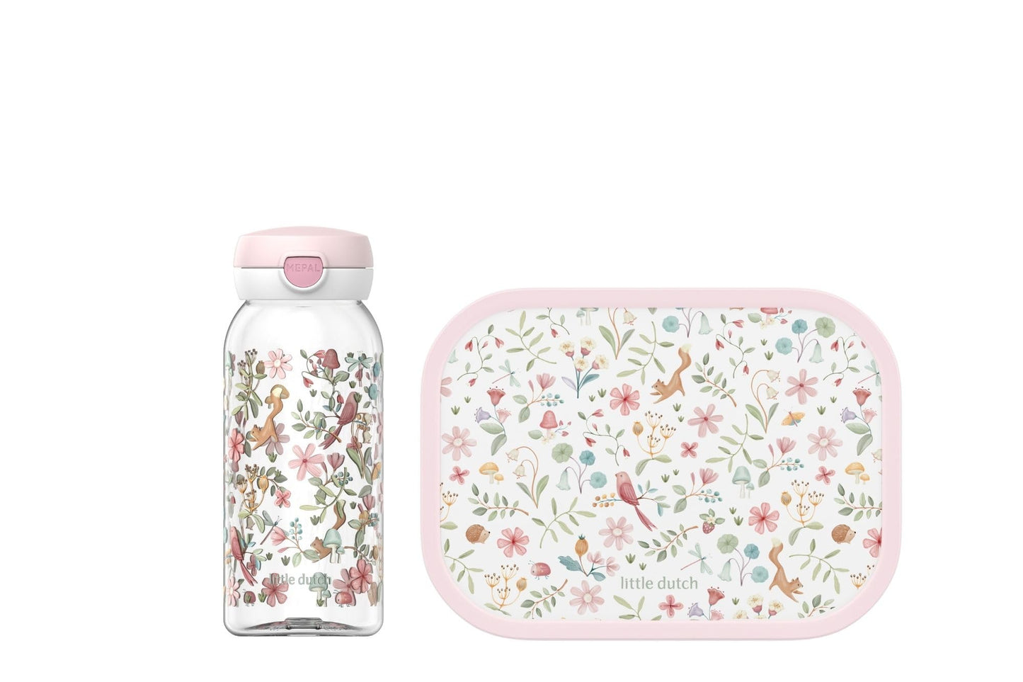 Mepal - Campus break set - Set for children with drinking bottle with hinged lid & lunch box - Lunch set for school or on the go - Dishwasher safe - 600 + 750 ml - Fairy Wonders - 107485165409