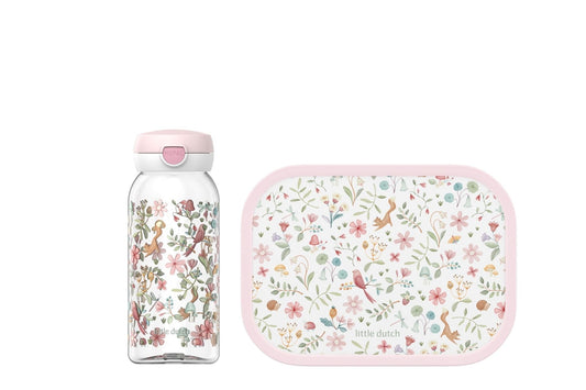 Mepal - Campus break set - Set for children with drinking bottle with hinged lid & lunch box - Lunch set for school or on the go - Dishwasher safe - 600 + 750 ml - Fairy Wonders - 107485165409