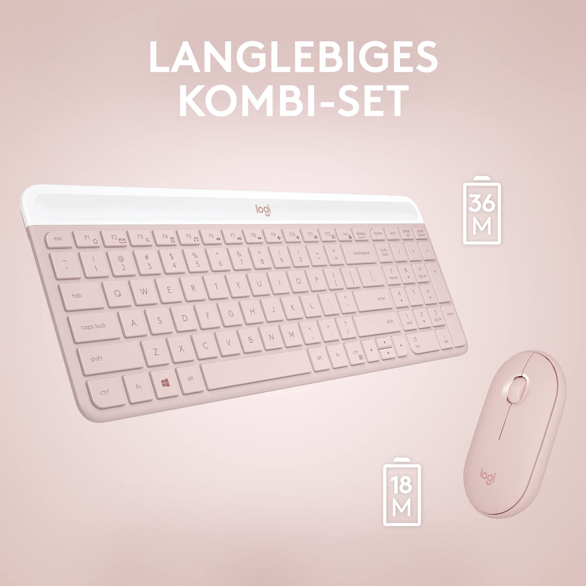Logitech MK470 Slim Combo Wireless Keyboard-Mouse Set - Modern - 920-011314