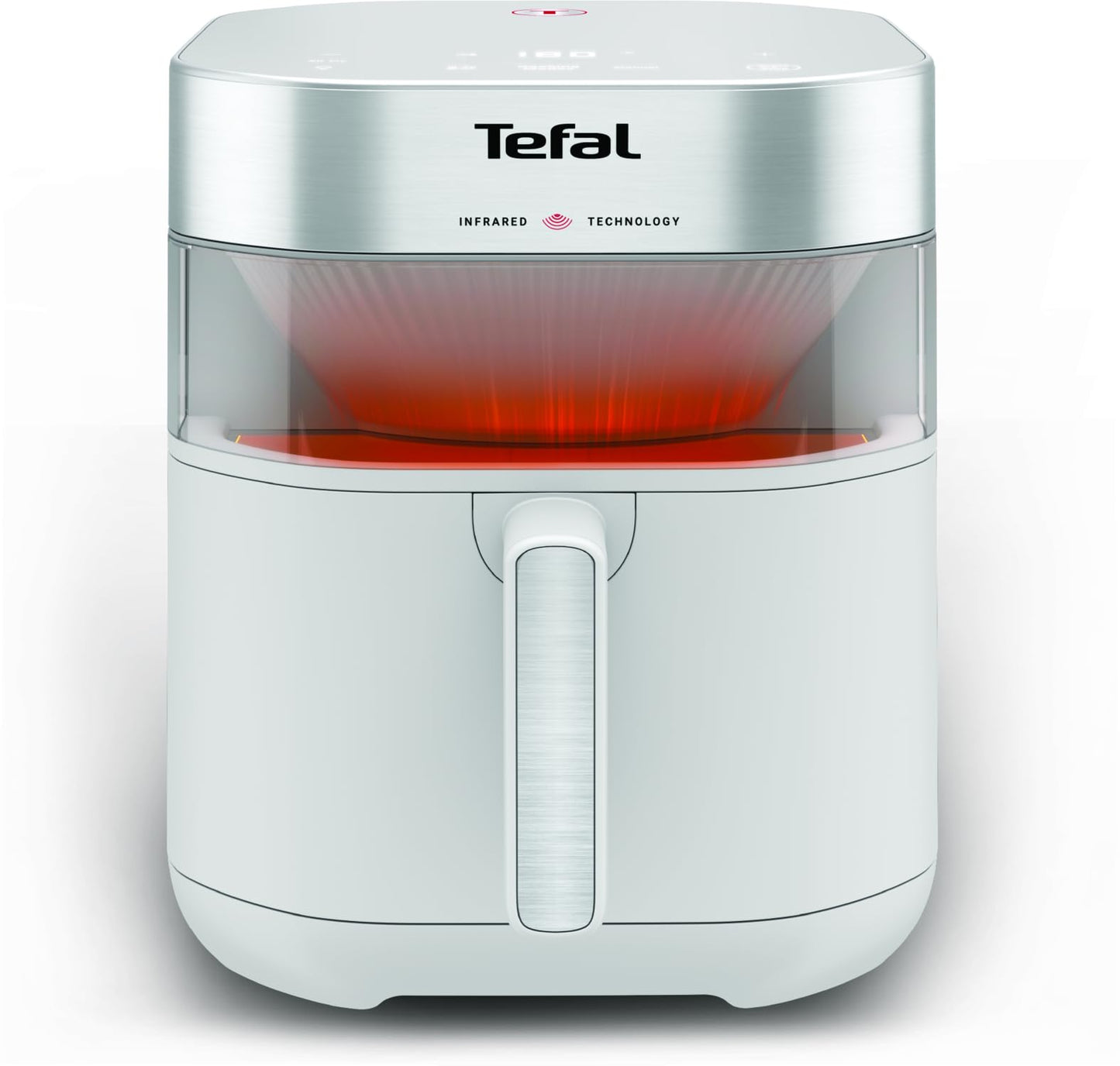 Tefal Easy Fry Infrared hot air fryer, up to 99% less fat, infrared technology, 7 liters, digital control panel, viewing window, auto-off, keep warm function, dishwasher safe, white, EY831GE0