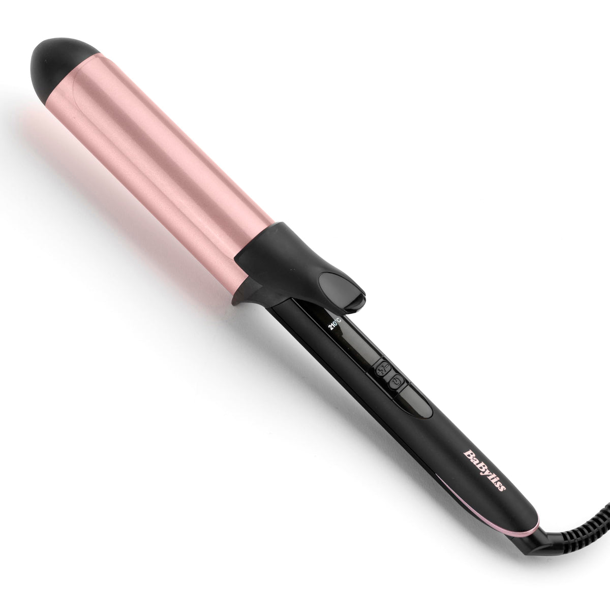 Babyliss Rose-Quartz Curling Iron 38 mm – Natural Waves, Pink - C453E