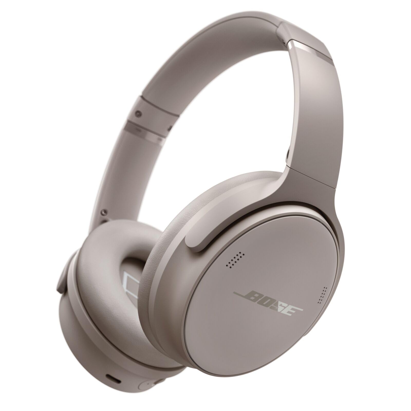 Bose QuietComfort wireless headphones with microphone and noise canceling, Bluetooth over-ear headphones with noise canceling, up to 24 hours of battery life, sandstone - Limited Edition - 884367-1100
