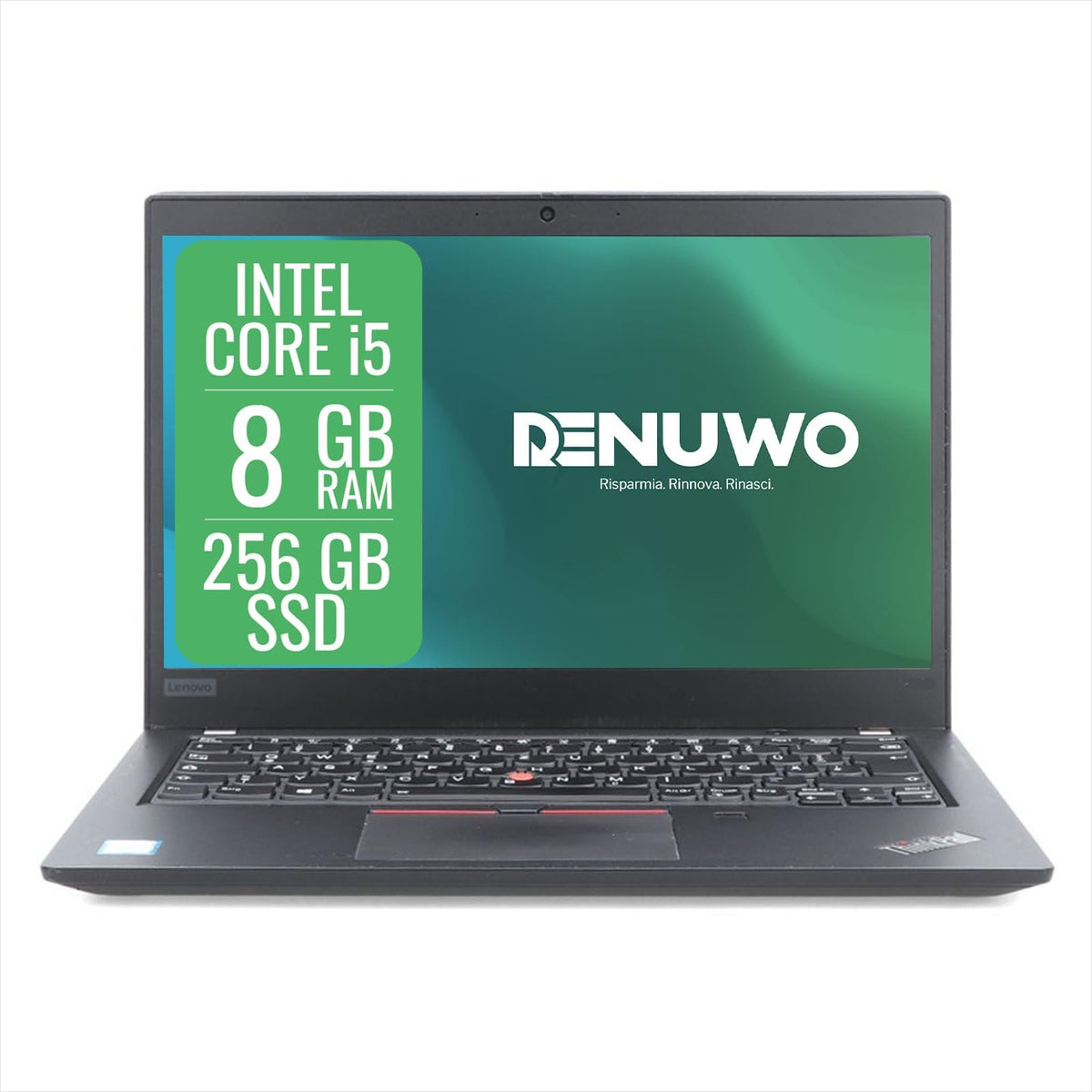 Lenovo Thinkpad Laptop Notebook Intel i5 8th, RAM 8 GB, SSD 256 GB, Display 13,3 Zoll, WiFi, Windows 11 Pro + Libre Office (Recondiționat) - LENOVO