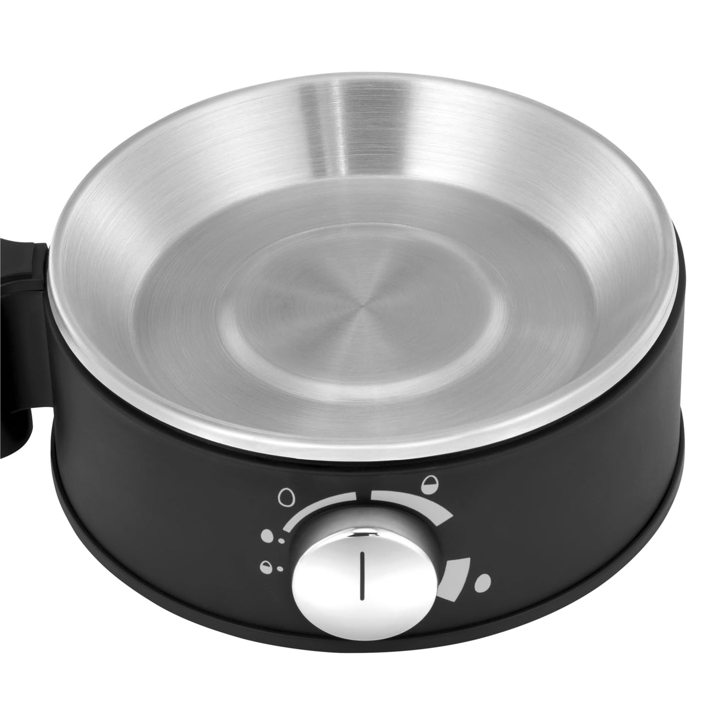 WMF Stelio egg cooker made of stainless steel, 1-7 eggs, newly developed technology for well-boiled eggs soft-medium-hard, easy hardness adjustment, 380 W power, including measuring cup with egg pick - 415070011