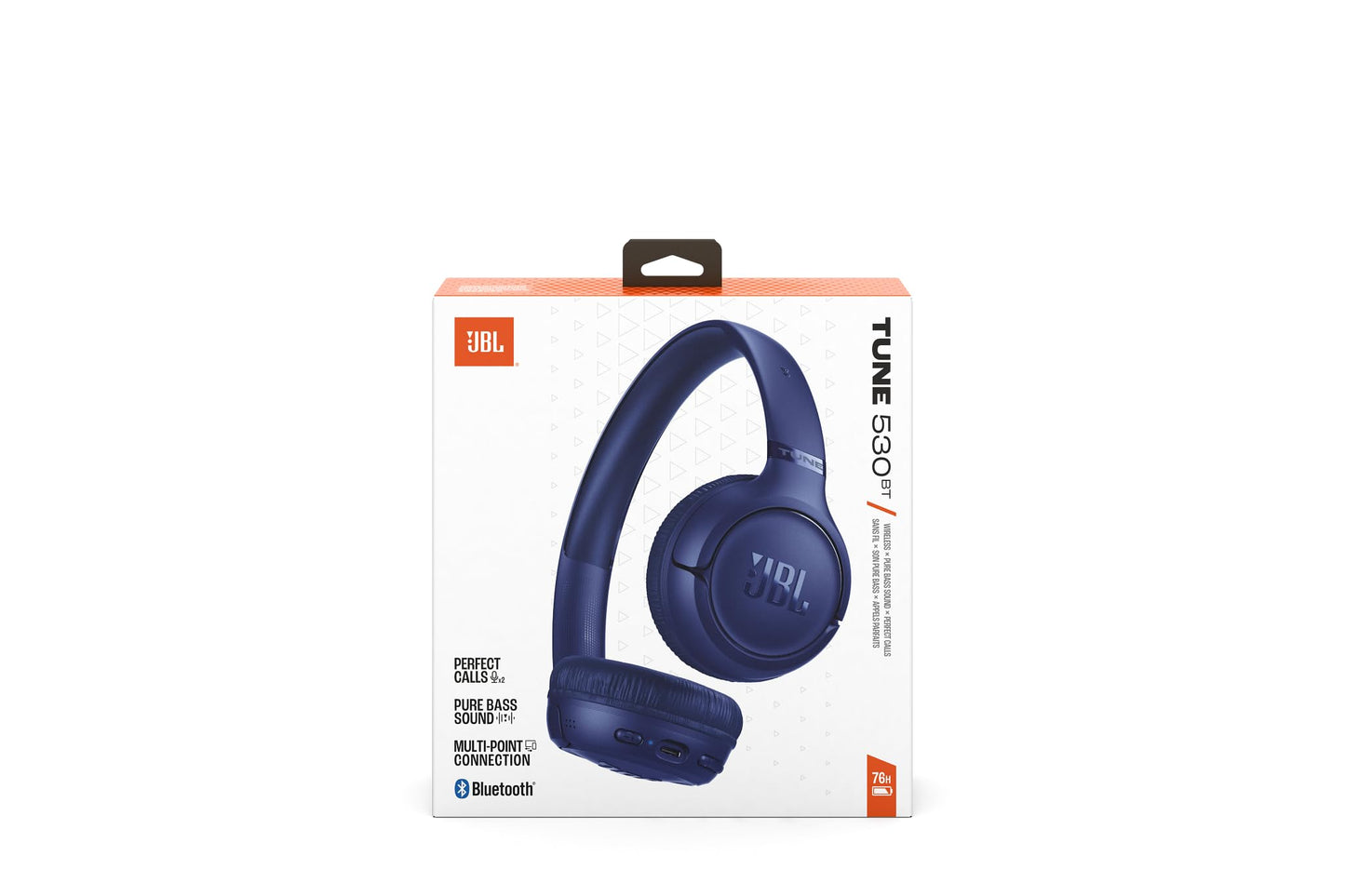 JBL Tune 530 BT Wireless On-Ear Kopfhörermit JBL Pure Bass - JBLT530BTBLUEU