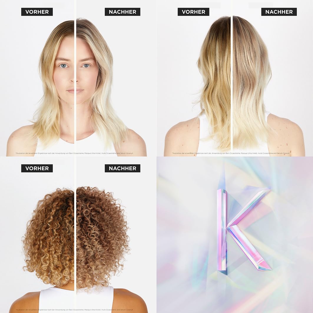 Kérastase Blond Absolu, conditioner for dry and bleached or highlighted hair, against hair breakage and split ends, with hyaluronic acid, Cicaflash conditioner, 250 ml - 3474636692361