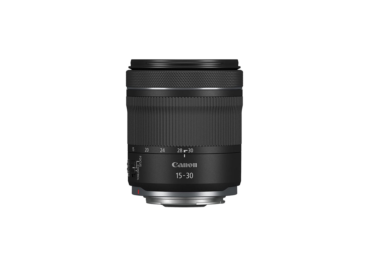 Obiectiv CANON RF 15-30mm F4.5-6.3 is STM (Zoom ultra grandangular, stabilizator de imagine optic cu 5,5 trepte, mod macro central, filet pentru filtru de 67mm, compatibil cu stabilizarea în corp cu până la 7 trepte) negru - 5775C005