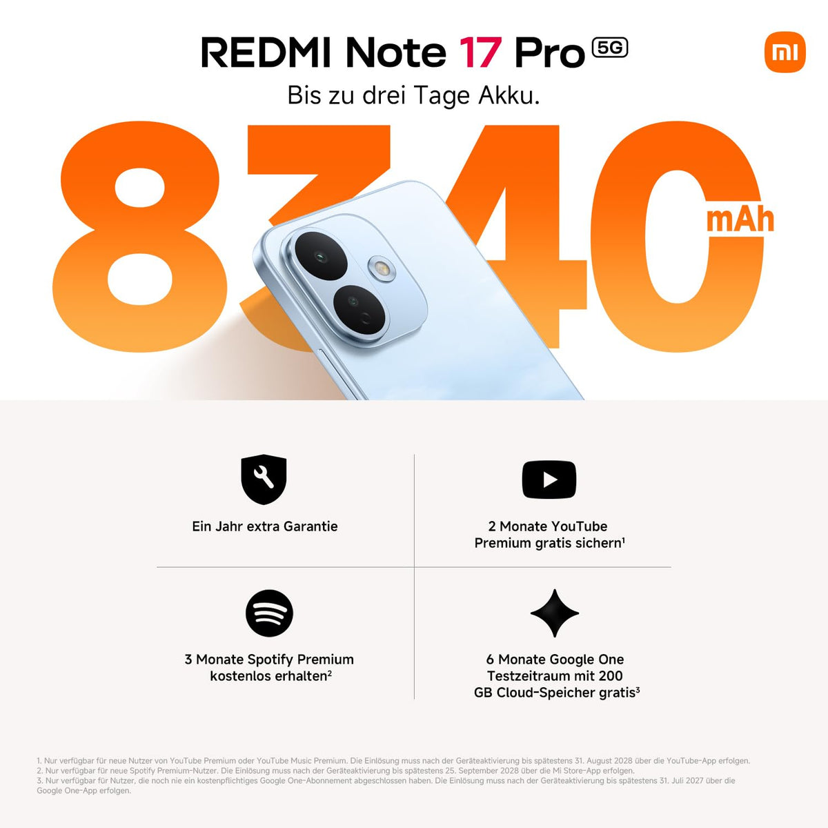 Xiaomi REDMI Note 17 Pro 5G, Smartphone 6+256 GB, Purple, 8340 mAh Battery