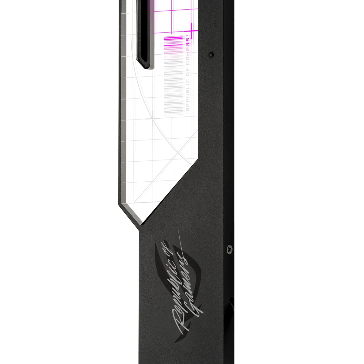 ASUS ROG Strix ARGB graphics card holder (GPU holder, AURA Sync ARGB lighting, adjustable size, easy installation, compatible with ATX cases, black) - ASUSTeK